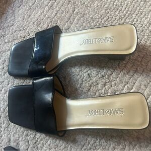 Sam & Libby Black Kitten Heels